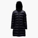Moncler Girl's Moka Long Down Kid's Jacket Night Blue