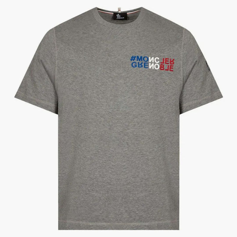 Moncler Grenoble Logo T-shirt grigio