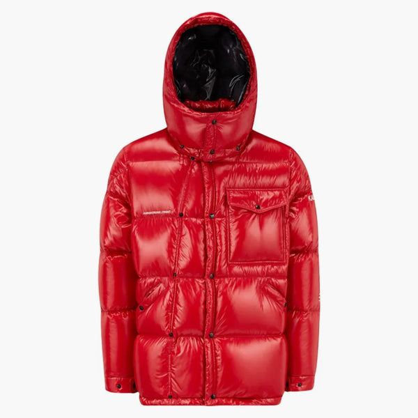 Moncler Hiroshi Fujiwara x Frammento Anthemium Short Down Giacca Rossa