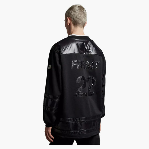 Moncler Hiroshi Fujiwara x Fragmento logo Shirt hockey nero