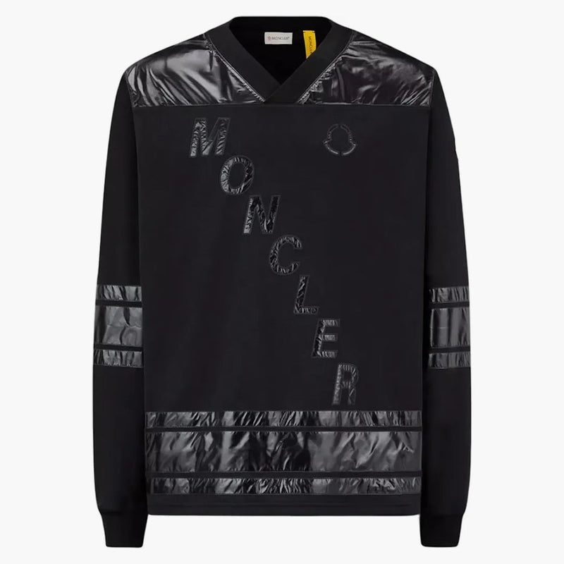 Moncler Hiroshi Fujiwara x Fragmento logo Shirt hockey nero