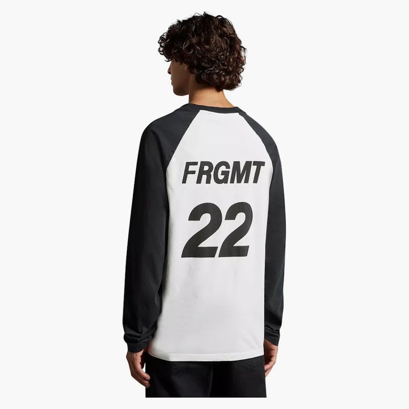 Moncler Hiroshi Fujiwara x Framment Logo T-shirt a manica lunga nera