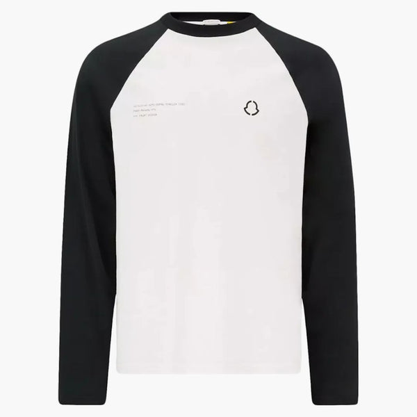 Moncler Hiroshi Fujiwara x Framment Logo T-shirt a manica lunga nera