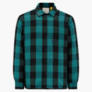 Moncler Hiroshi Fujiwara X Fragment Simmon Down Shacket Green Black Check