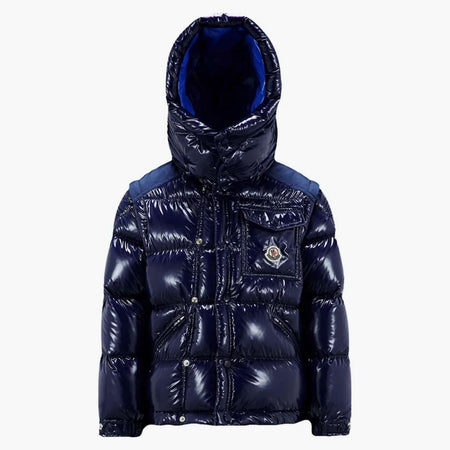 Moncler Karakorum Ripstop Child Short Down Jacket Blue (I29541A00113596077A9)