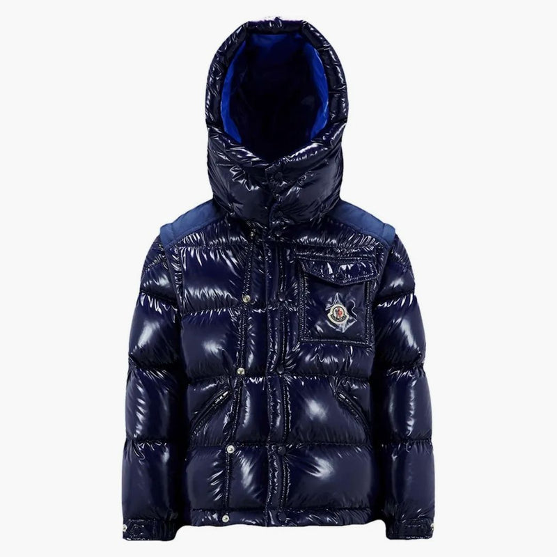Moncler Karakorum Ripstop Child Short Down Jacket Blue (I29541A001135960777A9)