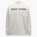 Moncler mantieni la felpa calda bianca