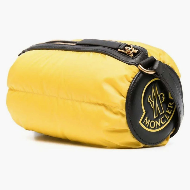 Moncler Keoni Quilted Shell Crossbody Bag Yellow