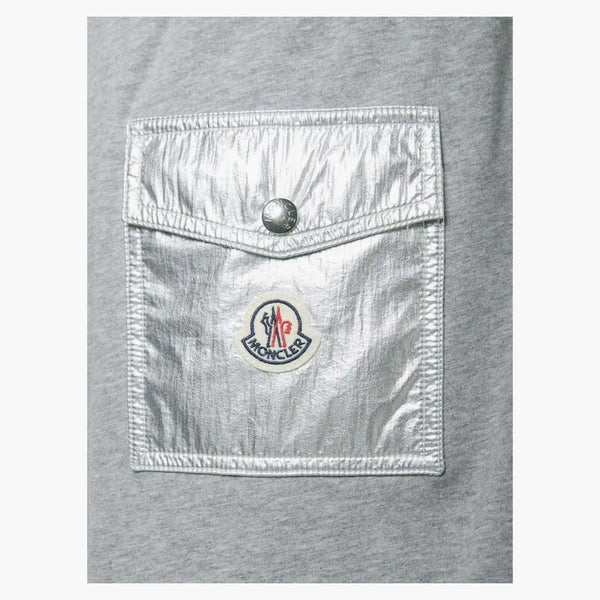 Moncler Logo Embroidered Drawstring Shorts Grey