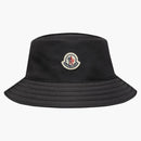 Moncler Logo Patch Rainwear Bucket Hat Black