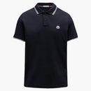 Moncler Logo Polo Shirt Navy Blue/White