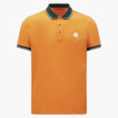 Moncler Logo Poloshirt Orange/Green