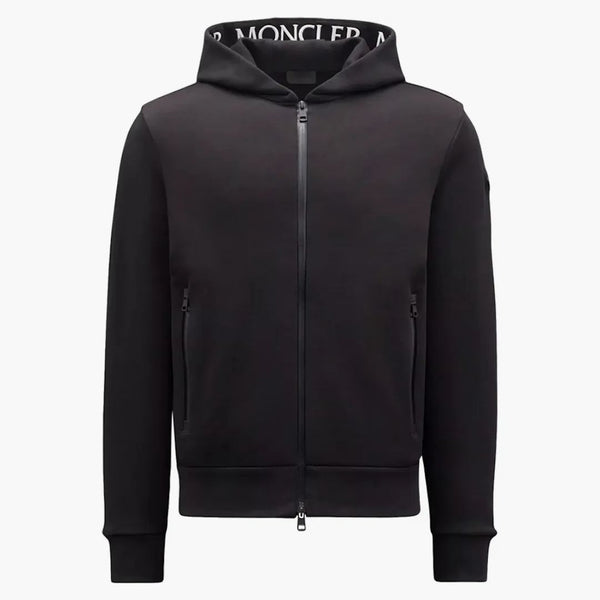 Logo Moncler Zip-up-upa Black