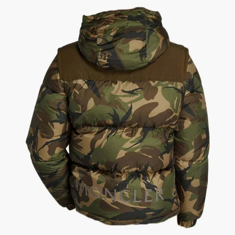 Moncler Meakan Jacket Down Detail Sleeve Jacket Green