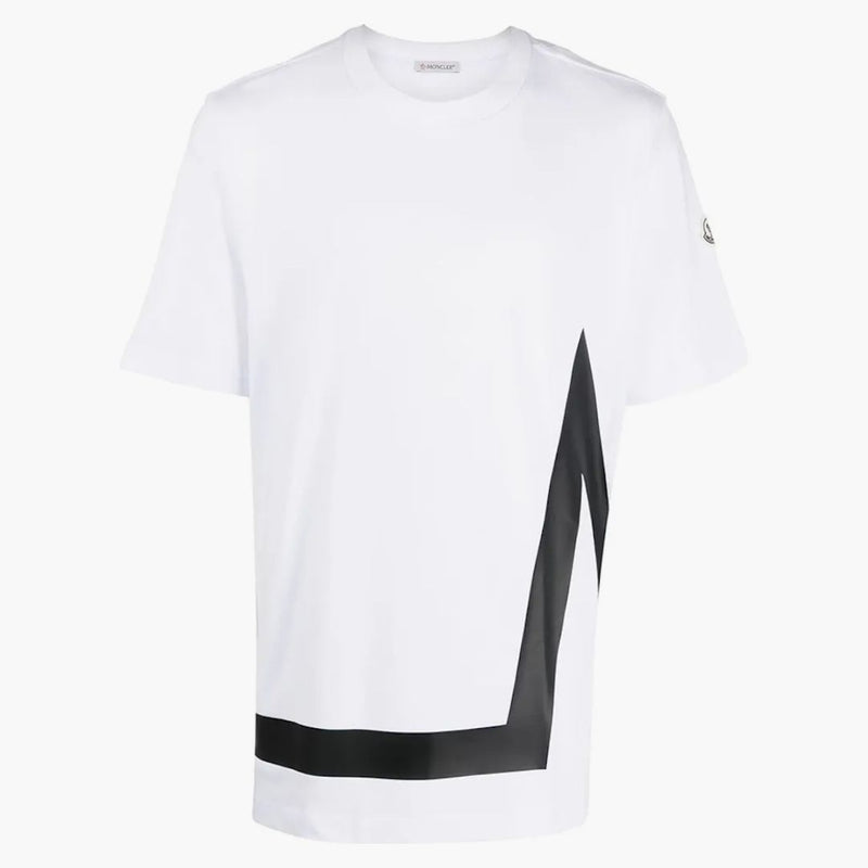Moncler M 'Motif T-Shirt Optical White