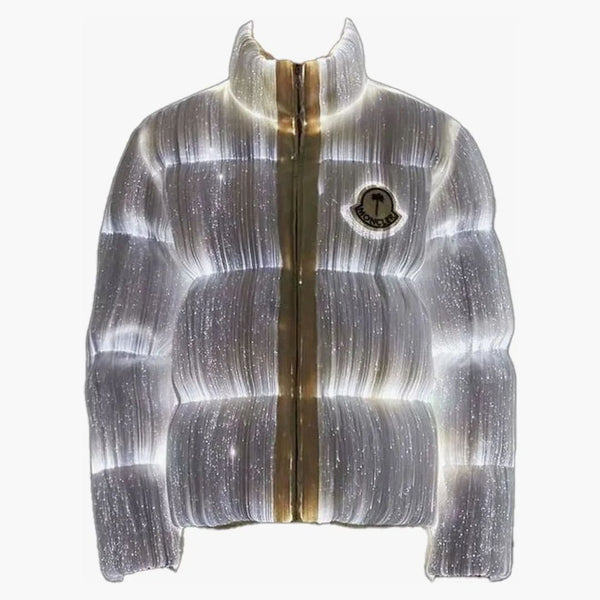 Moncler Maya 70 przez Palm Angels Jacket Bright White