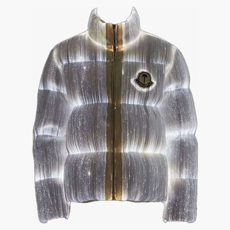 Moncler Maya 70 przez Palm Angels Jacket Bright White
