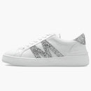 Moncler Monaco Low Top White Silver Glitter