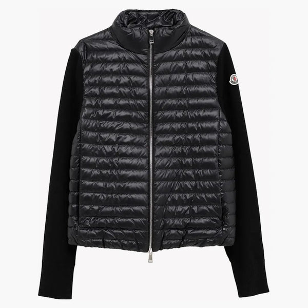 Moncler wyściełany wełniany kardigan 999