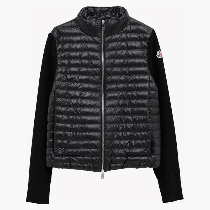 Moncler wyściełany wełniany kardigan 999