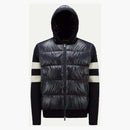 Moncler Padded Wool Cardigan Night Blue