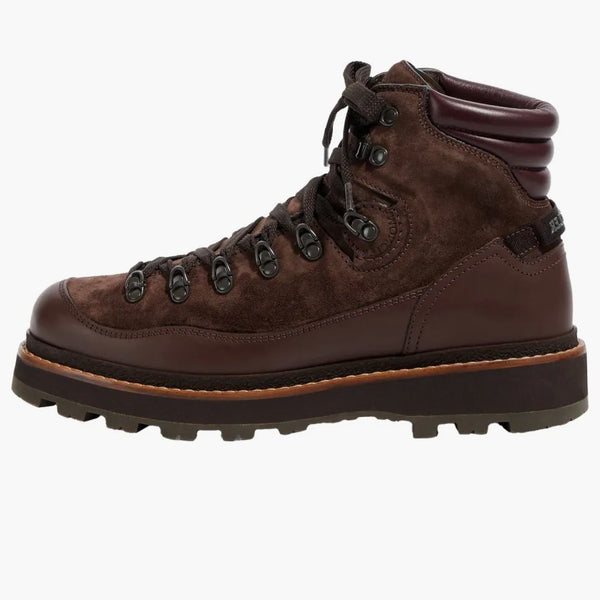 Skórzane buty turystyczne Moncler Peka Trek Brown