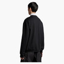 Moncler Reflective Logo Print Crewneck Sweatshirt Black/black