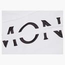 Moncler Split Embroidered Logo Sweatpants White