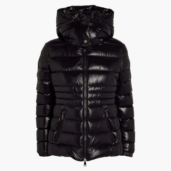 Moncler damska, bouchet krótka kurtka czarna