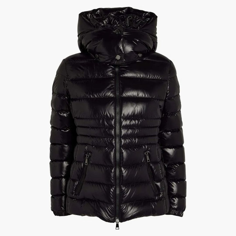 Moncler damska, bouchet krótka kurtka czarna