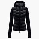 Moncler Women's Padded Fleece Hoodie Black
