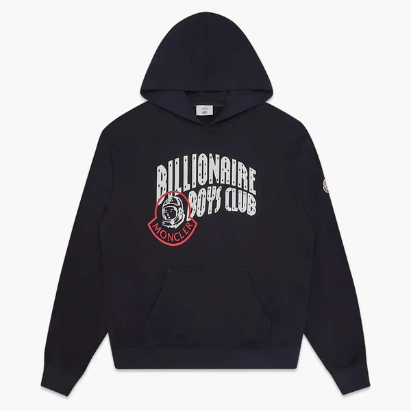 Moncler X Billionaire Boys Club Logo Hoodie Dark Navy Blue