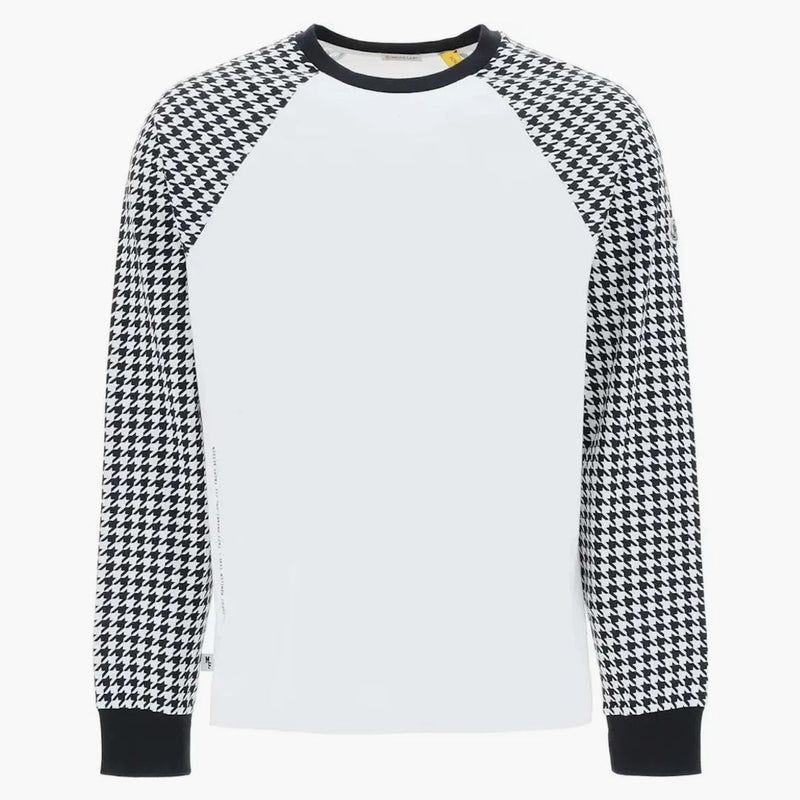 Moncler X Fragment Hiroshi Fujiwara Houndstooth Longsleeve White/black