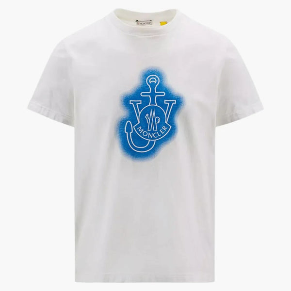 Moncler X Jw Anderson Logo T-shirt White/light Blue