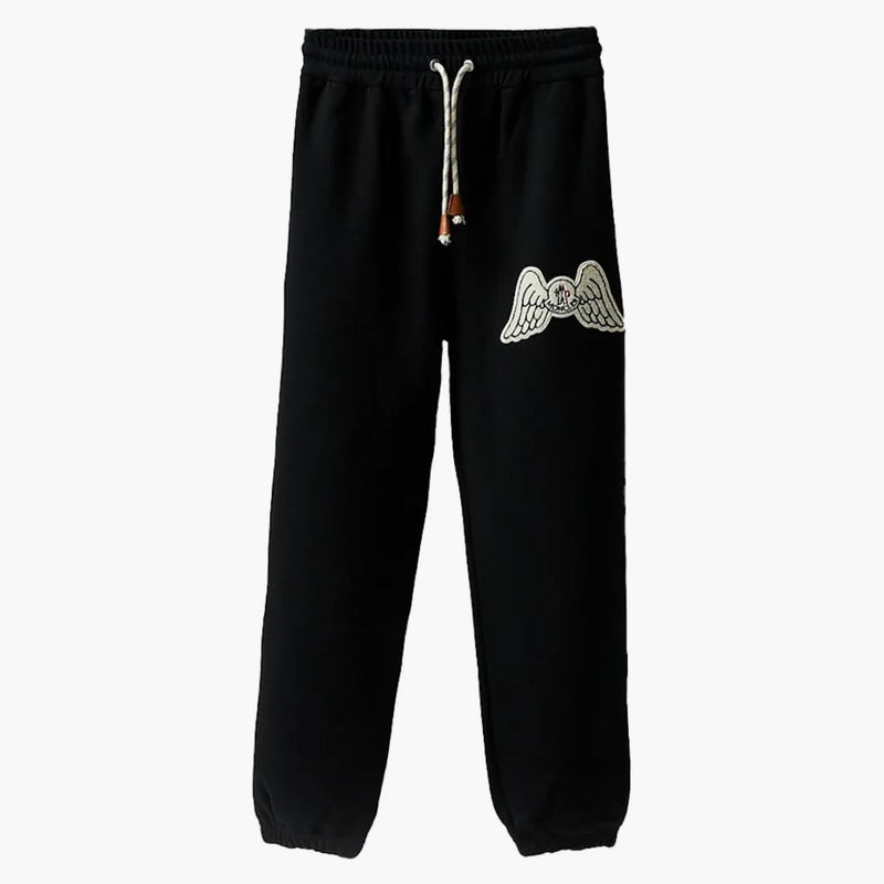 Moncler X Palm Angels Anels Wing Logo Sweatpants Black White