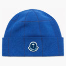Moncler X Palm Angels Checks Beanie Blue/white
