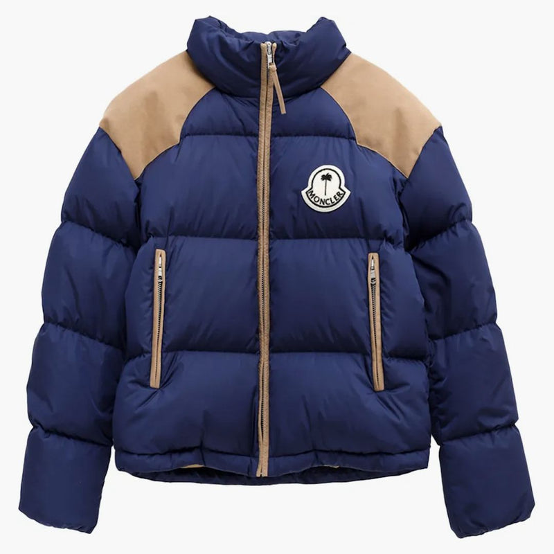 Moncler X Palm Angels Kelsey Jacket Blue Beige