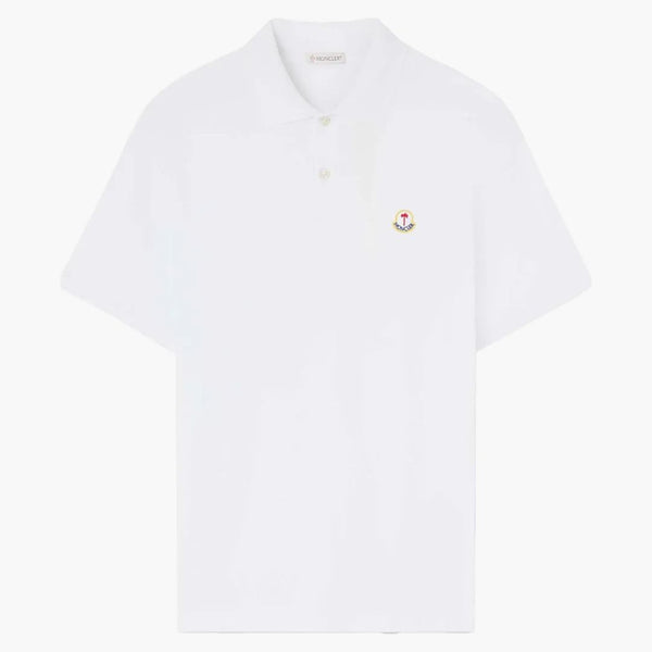 Moncler X Palm Angels Logo Polo Shirt Optical White