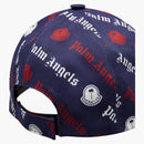 Moncler X Palm Angels Logo Print Baseball Cap Blue/black/white