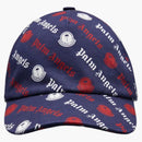 Moncler X Palm Angels Logo Print Baseball Cap Blue/black/white