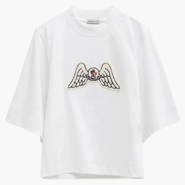 Moncler X Palm Angels Mock Neck Wings T-shirt White