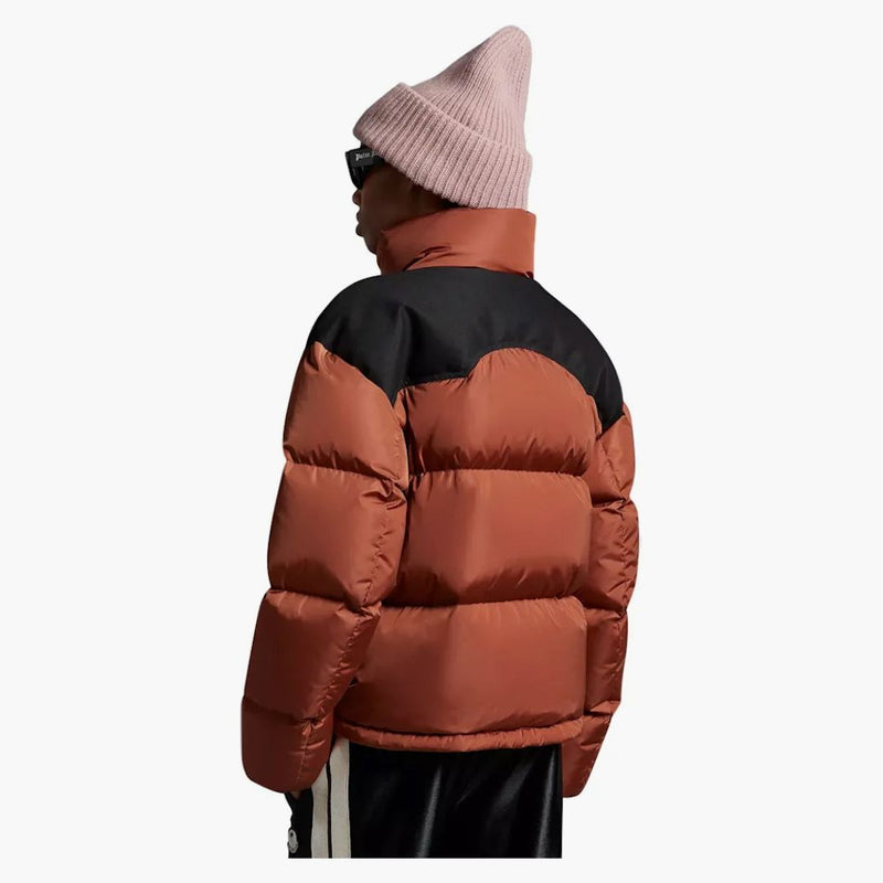Moncler X Palm Angels Nevin Short Down Jacket Brown