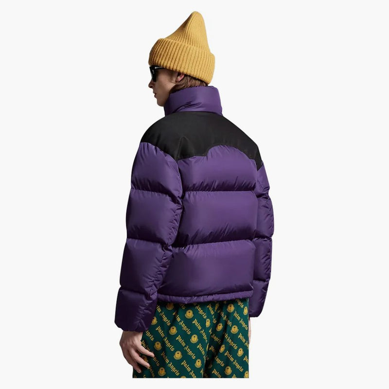 Moncler X Palm Angels Nevin Short Down Jacket Purple