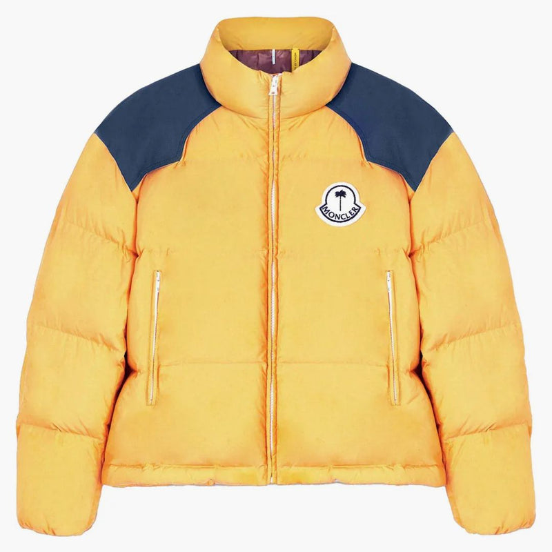 Moncler X Palm Angels Nevis Short Down Jacket Yellow/blue