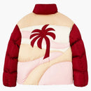 Moncler X Palm Angels Panamint Short Down Jacket Burgundy