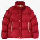 Moncler X Palm Angels Panamint Short Down Jacket Burgundy
