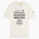Moncler X Palm Angels Racing T-Shirt White/Blue