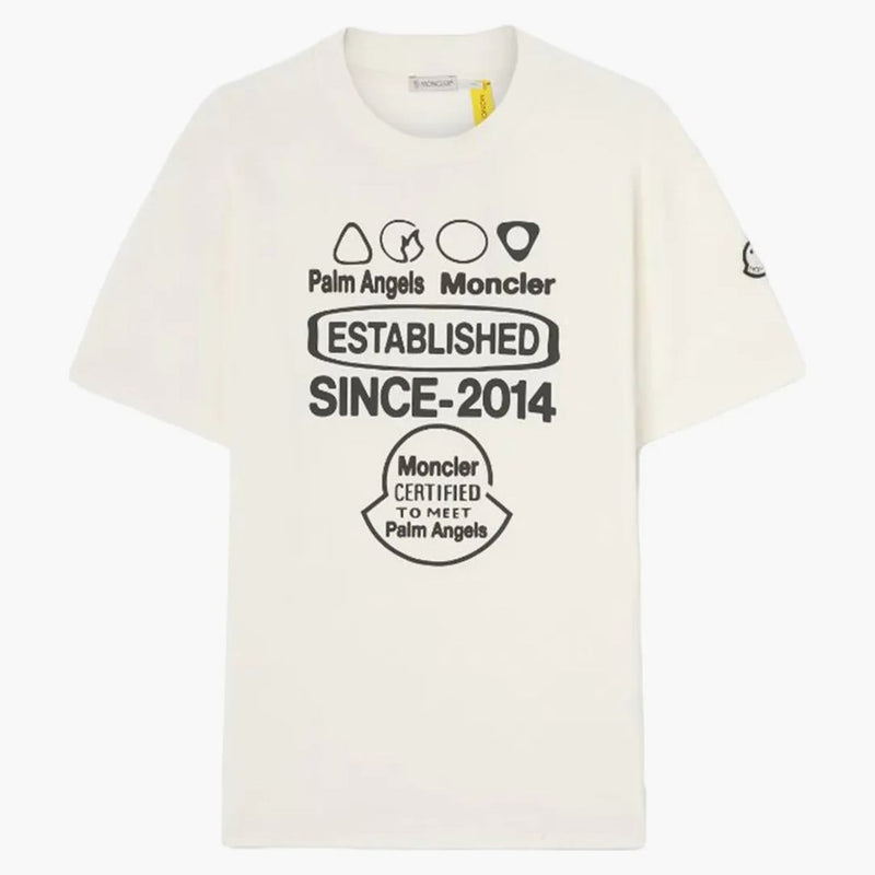 Moncler X Palm Angels Racing T-shirt White/blue