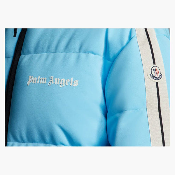 Moncler X Palm Angels Rodman Short Down Jacket Light Blue White
