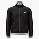 Moncler X Palm Angels Shiny Zip-up Sweatshirt Black